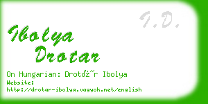 ibolya drotar business card